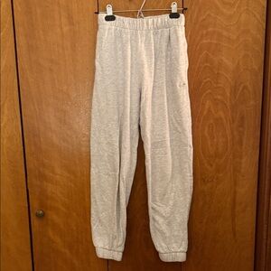 Hollister Light Gray Heather Kids Sweatpants - Elastic Waist Joggers